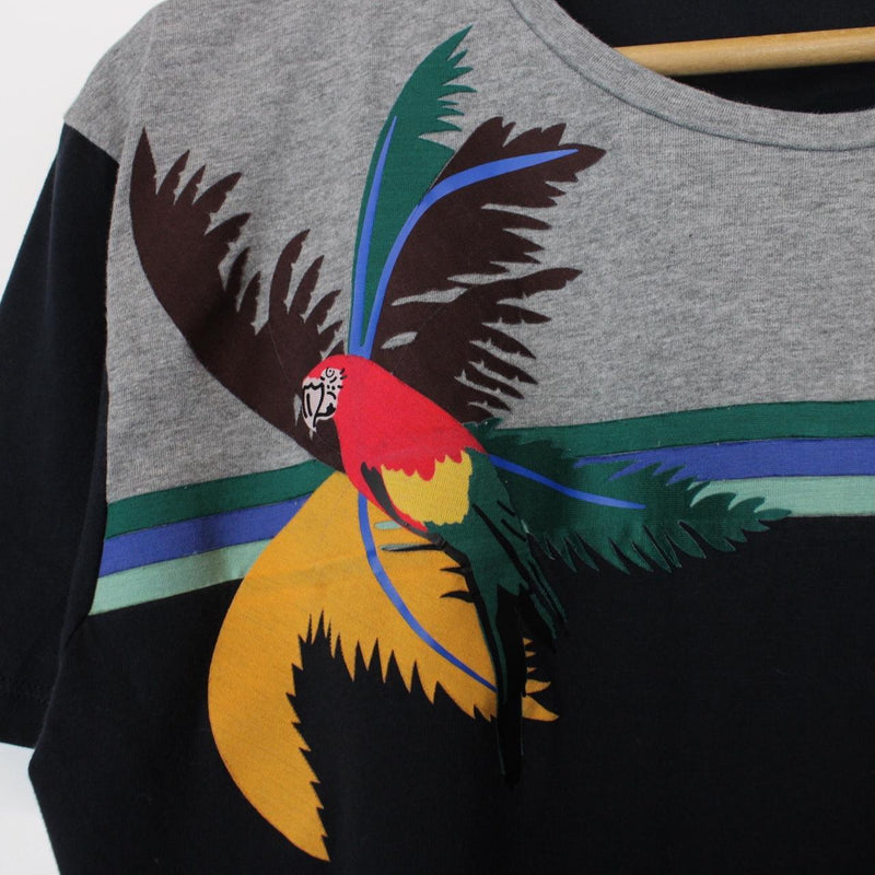 Valentino Multicoloured Parrot Print Short Sleeve T-Shirt