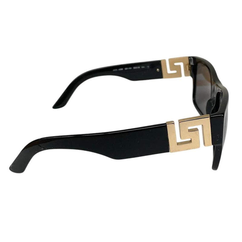 Versace Black and Gold 4296 Greca Square Sunglasses