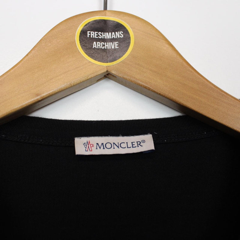 Moncler Maglia Black Logo Print Short Sleeve T-Shirt