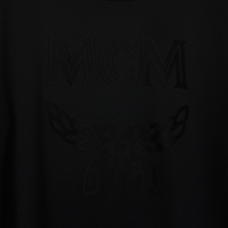 MCM Black Short Sleeve Logo Print T-Shirt