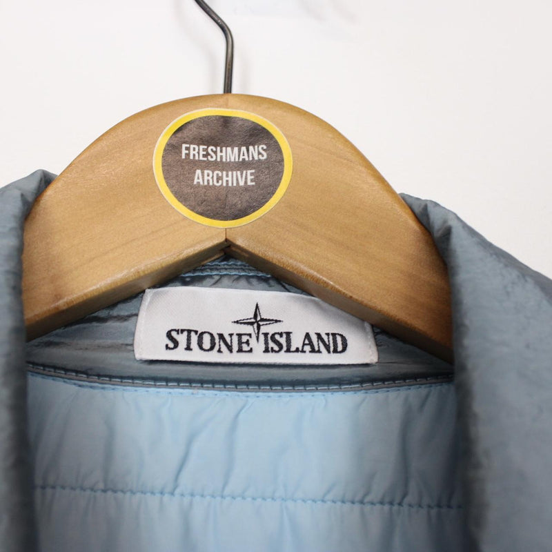 Stone Island SS 2023 Blue Regenerated Nylon Metal Watro-TC Jacket