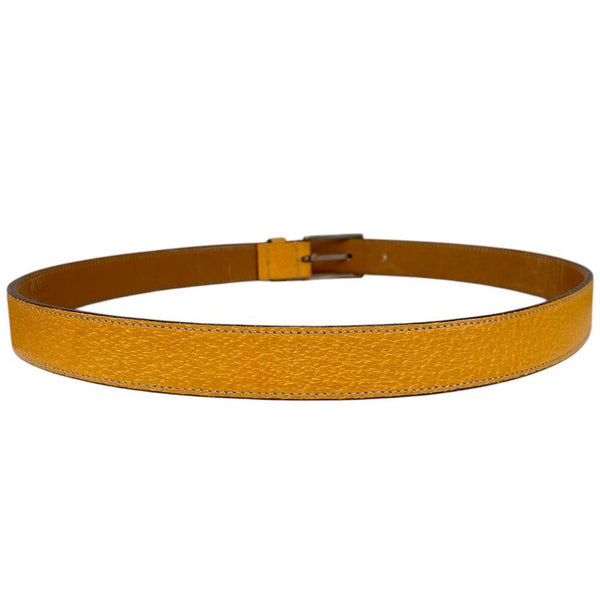 Prada Mustard Yellow Thin Leather Belt