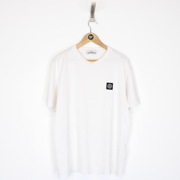 Stone Island AW 2023 White Short Sleeve Compass T-Shirt