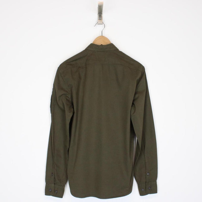 CP Company Green Cotton Lens Overshirt