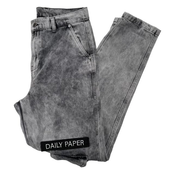 Daily Paper Black and Grey Slim Fit Cargo Trousers