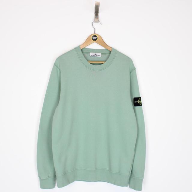 Stone Island AW 2022 Green Cotton Sweatshirt Jumper