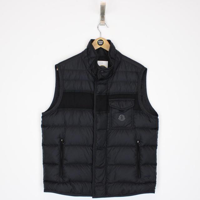 Moncler Black Athos Full Zip Down Gilet / Bodywarmer