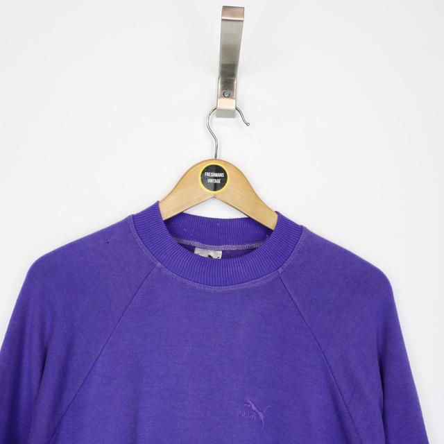 Vintage 90s Puma Purple Sweatshirt Jumper