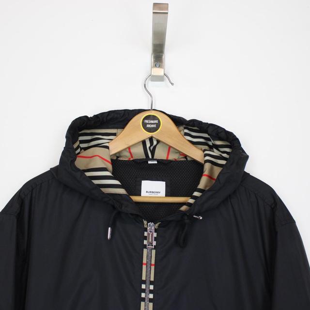 Burberry Black and Tan Brown Nova Check Everton Jacket