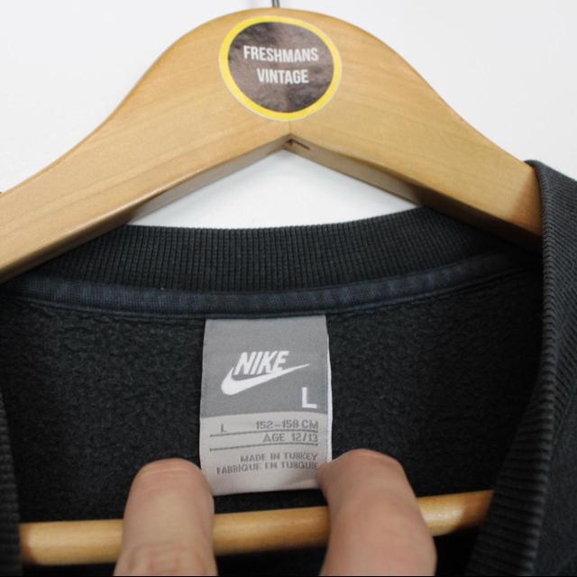 Vintage 00s Nike Black Central Swoosh Sweatshirt Jumper