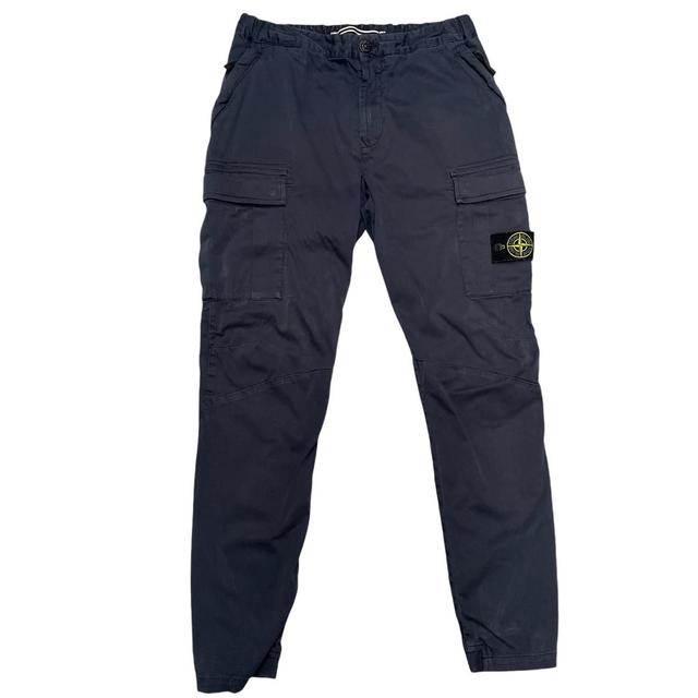 Stone Island AW 2017 Navy Blue RE-T Fit Cargo Trousers