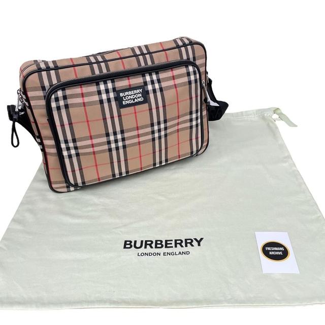 Burberry Marlon Beige Nova Check Shoulder Messenger Bag