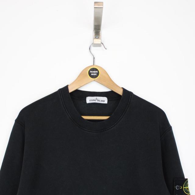 Stone Island AW 2021 Black Cotton Sweatshirt Jumper