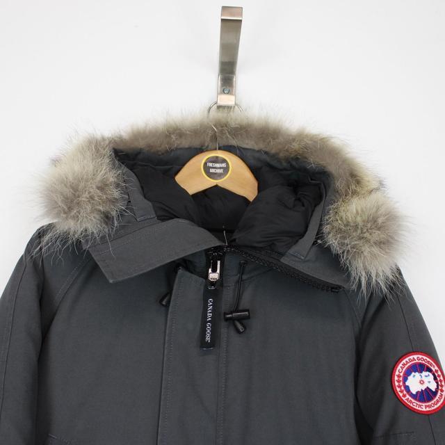 Canada Goose Graphite Grey Chilliwack Bomber Down Jacket with Fur Trim