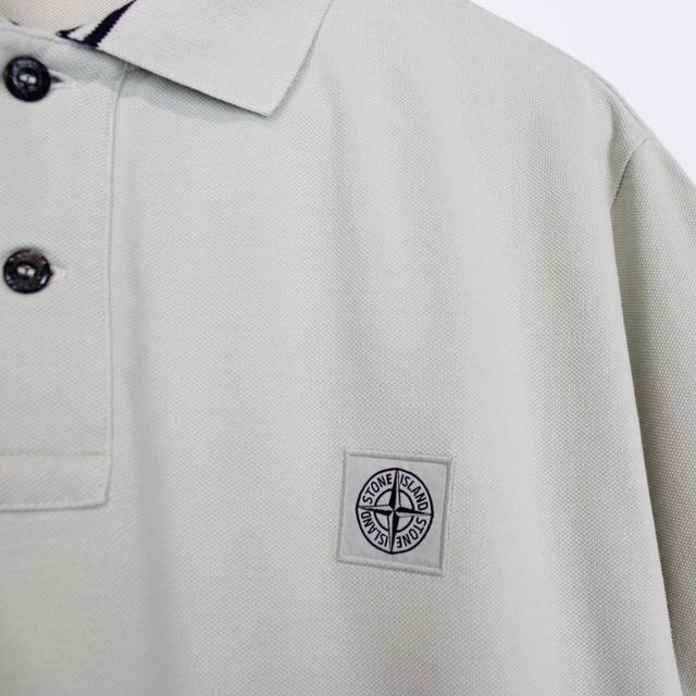 Stone Island AW 2017 Pale Green Short Sleeve Compass Polo Shirt