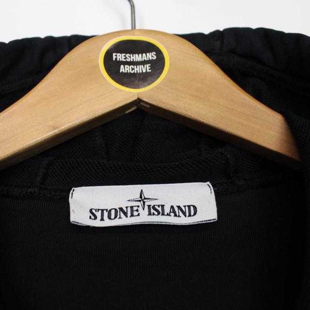 Stone Island SS 2021 Black Full Zip Cotton Hoodie Jumper