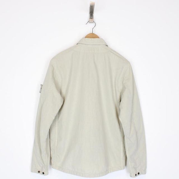 Stone Island Ghost SS 2019 Beige Full Zip Overshirt Jacket