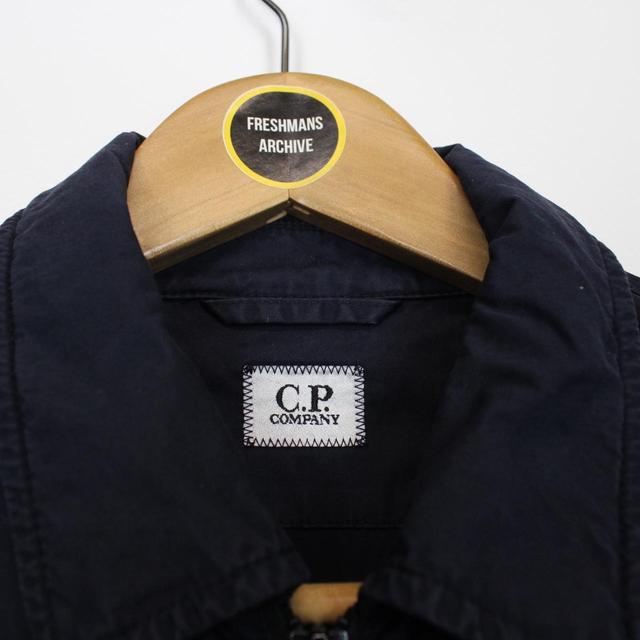 CP Company Navy Blue Full Zip Goggle Overshirt Jacket