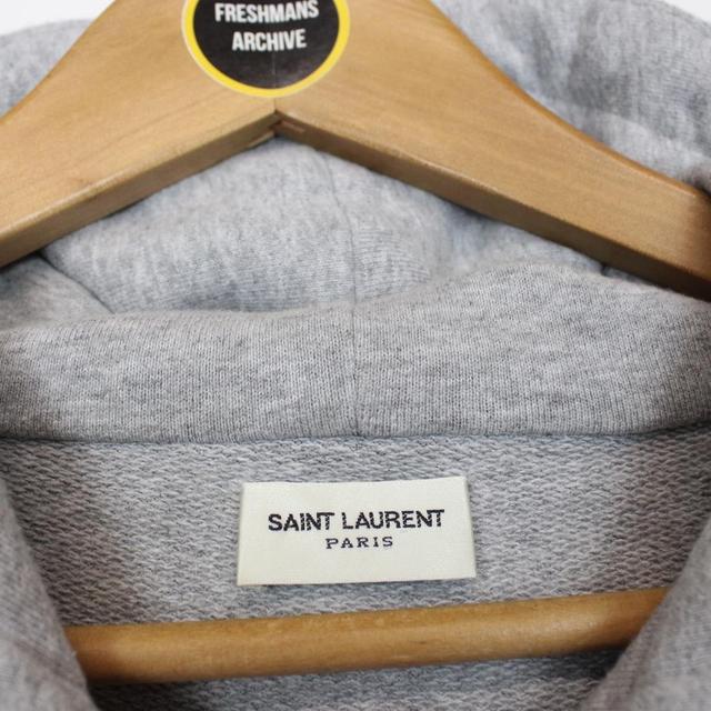 Saint Laurent Grey 1966 OG Spellout Hoodie Jumper