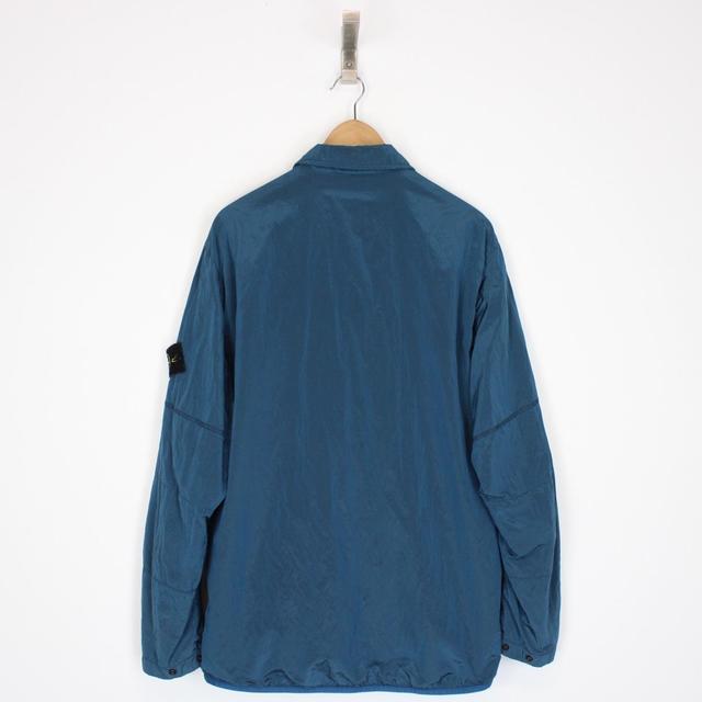 Stone Island AW 2018 Blue Nylon Metal Overshirt Jacket