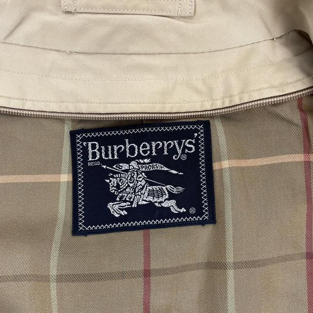 Vintage 90s Burberry Beige Nova Check Single Breasted Trench Coat