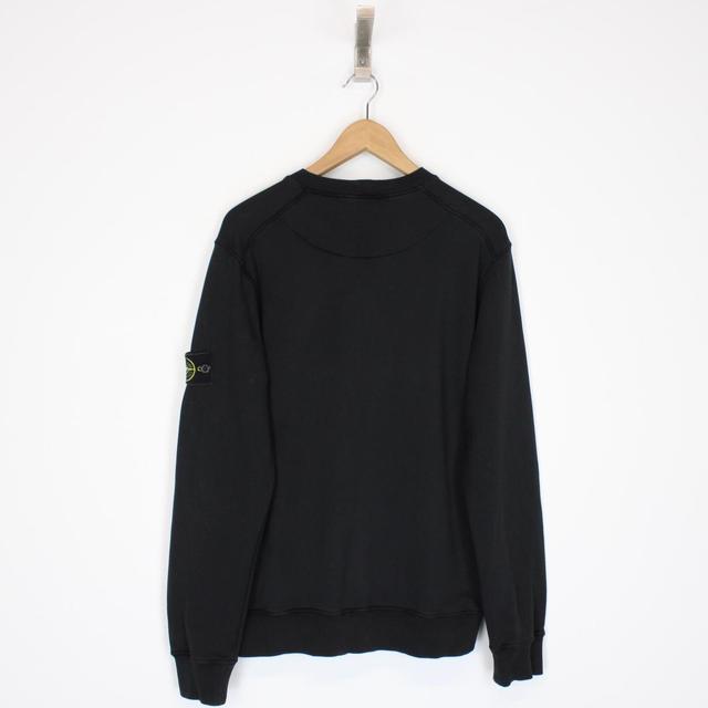 Stone Island SS 2021 Black Cotton Sweatshirt Jumper