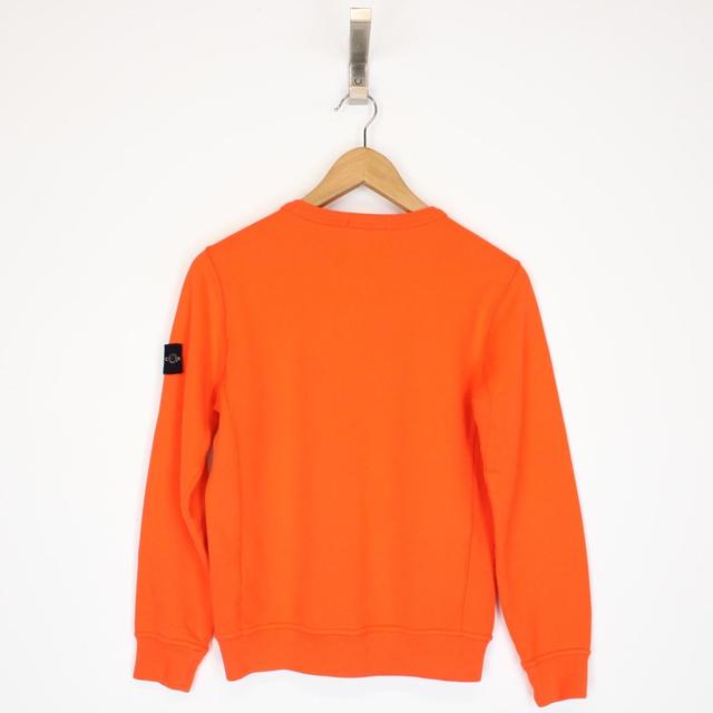 Stone Island AW 2019 Orange Crew Neck Sweatshirt Jumper