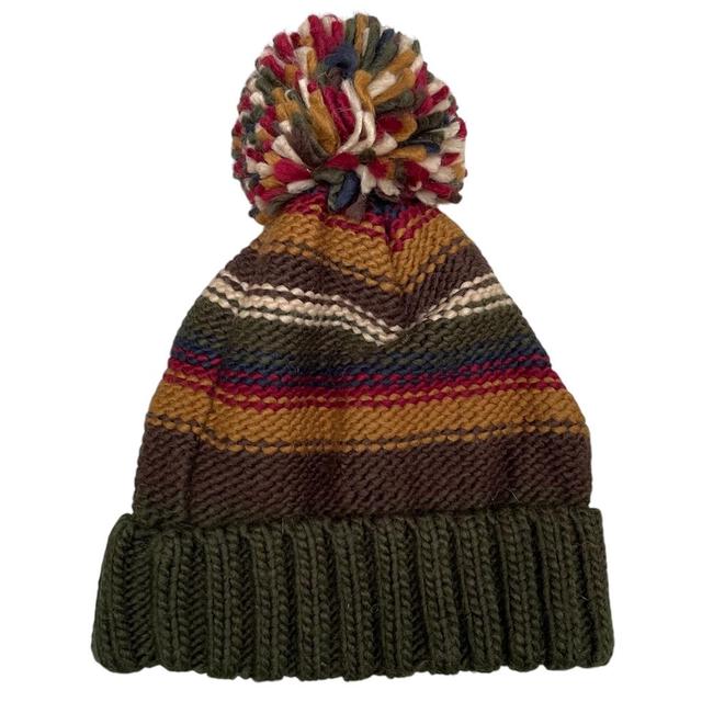 Barbour Multicoloured Acrylic Knit Harrow Stripe Beanie Hat