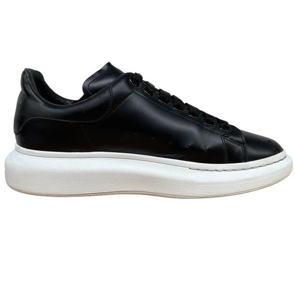 Alexander McQueen Black and White Leather Oversized Trainers