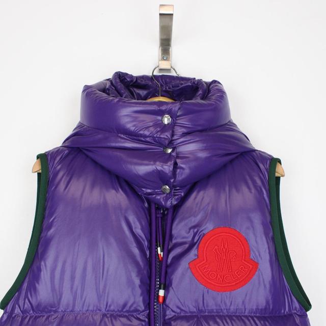 Moncler Purple Genius 1952 Lorent Hooded Down Gilet / Bodywarmer