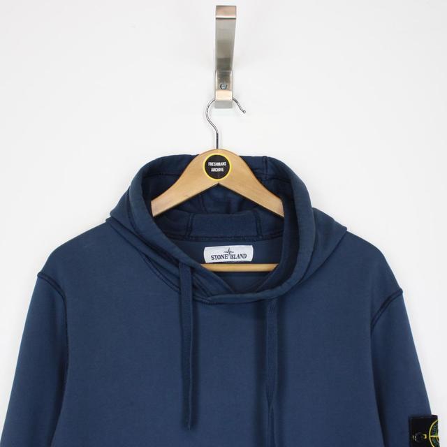 Stone Island SS 2020 Navy Blue Cotton Hoodie Jumper