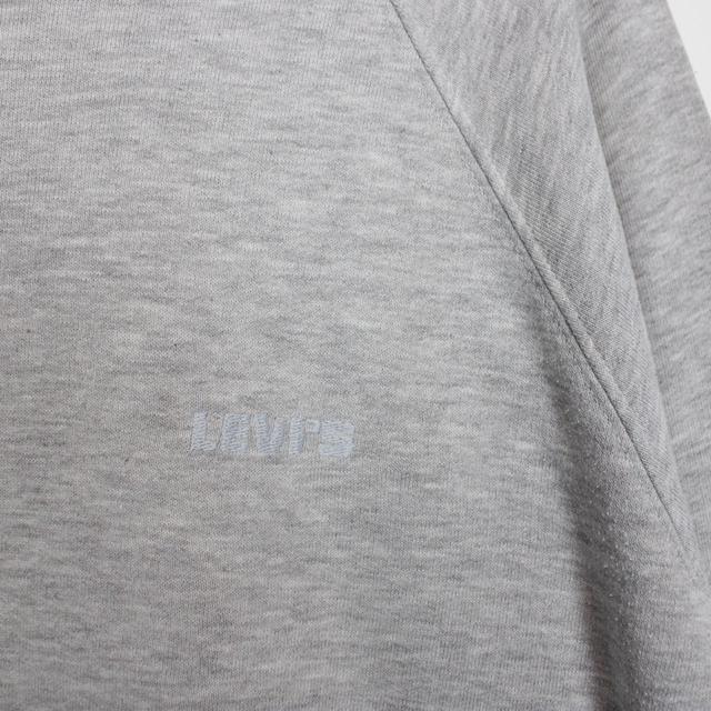 Vintage 90s Levis Grey Crew Neck Spellout Sweatshirt Jumper