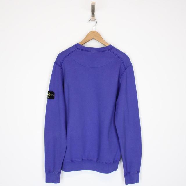 Stone Island AW 2021 Blue Cotton Sweatshirt Jumper