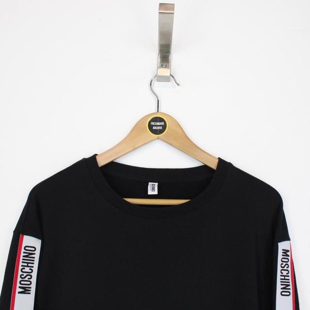 Moschino Underwear Black Tape Logo Arm Sweatshirt Jumper