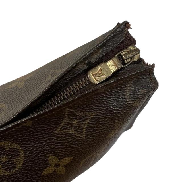 Louis Vuitton Brown and Beige Monogram Pochette Toilette 26 Pouch