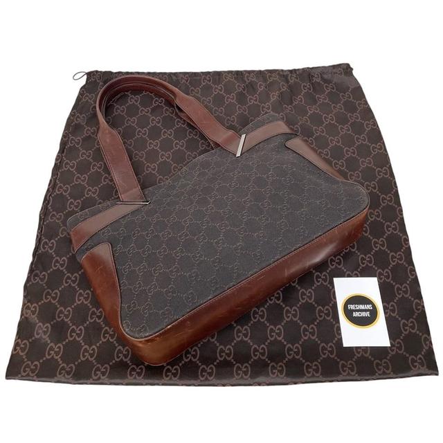 Gucci Brown GG Monogram Canvas Tote Bag