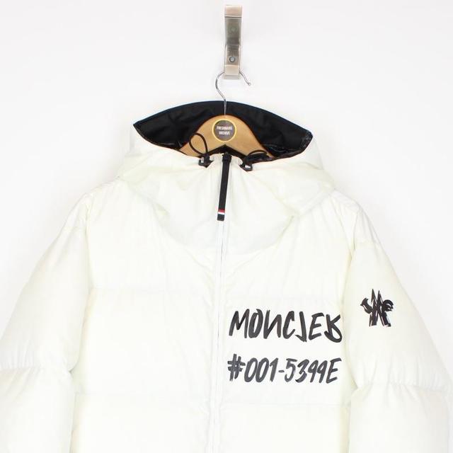 Moncler Grenoble Mazod White and Black Down Puffer Jacket