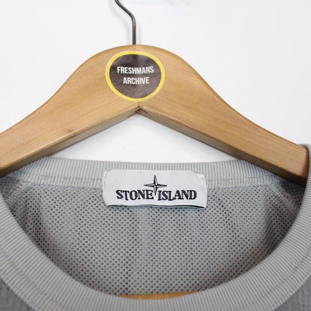 Stone Island SS 2020 Silver Nylon Metal Watro Sweatshirt Jacket