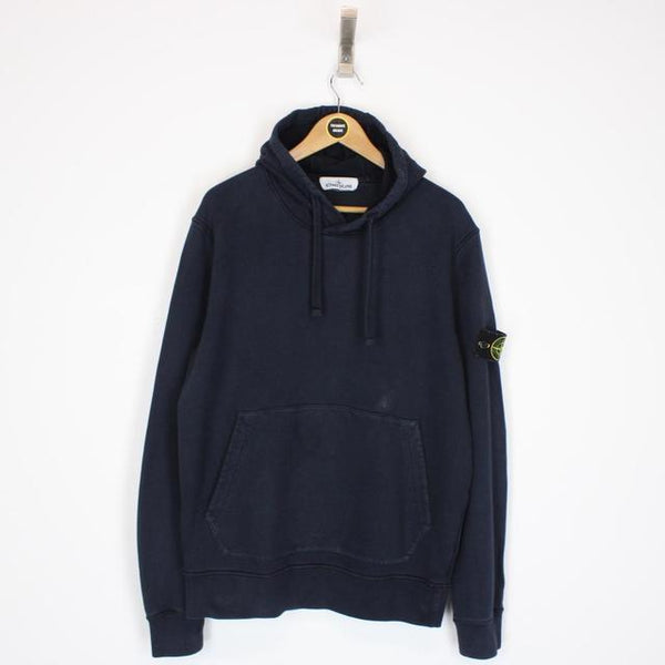 Stone Island AW 2020 Navy Blue Cotton Hoodie Jumper