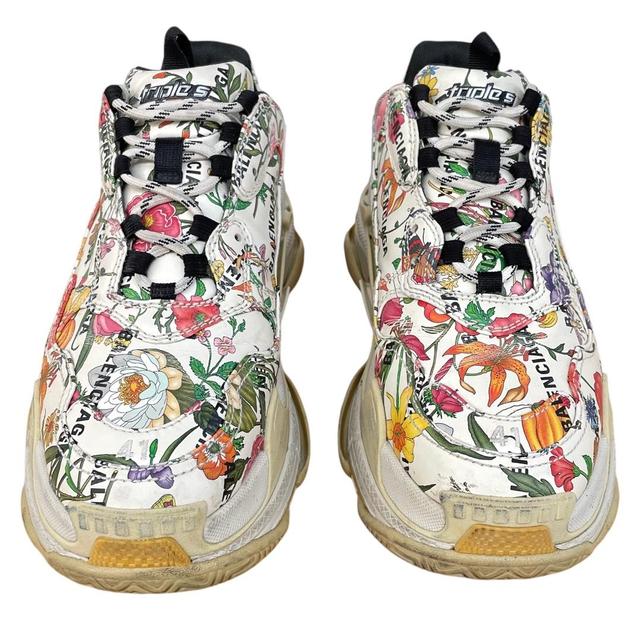 Gucci x Balenciaga Triple S Multicoloured Floral The Hacker Project Trainers