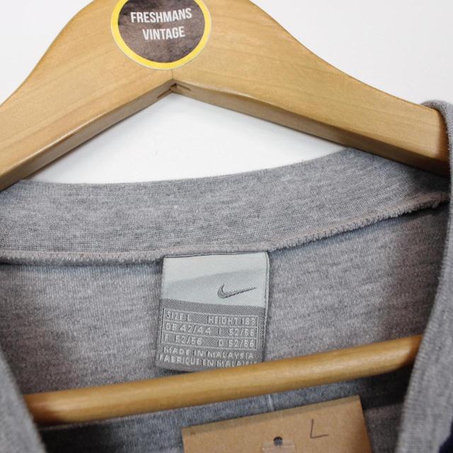 Vintage 00s Nike Grey Long Sleeve Mock Neck T-Shirt