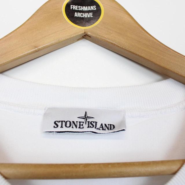 Stone Island AW 2022 White Cotton Sweatshirt Jumper