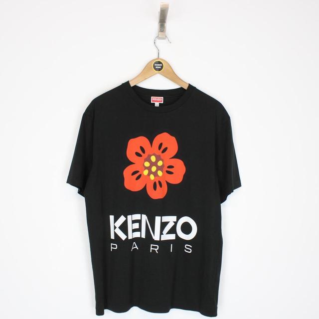 Kenzo Paris Black Boke Flower Short Sleeve T-Shirt