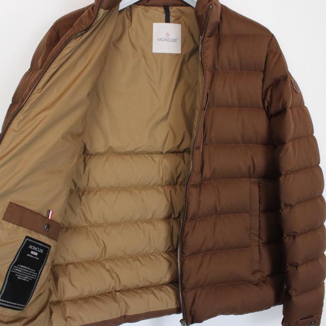 Moncler Lauriolle Brown Full Zip Hooded Short Down Jacket