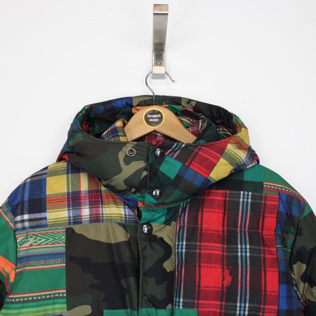 Polo Ralph Lauren Multicoloured Patchwork Down Puffer Jacket