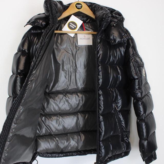 Moncler Maya Black Full Zip Down Puffer Jacket