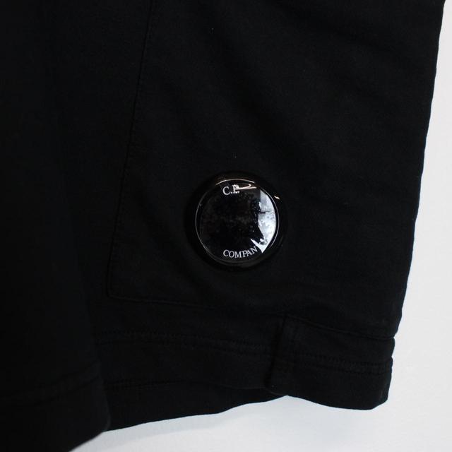 CP Company Black Cotton Lens Shorts