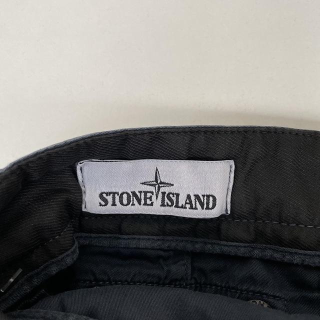 Stone Island SS 2020 Navy Blue Skinny Fit Cargo Trousers