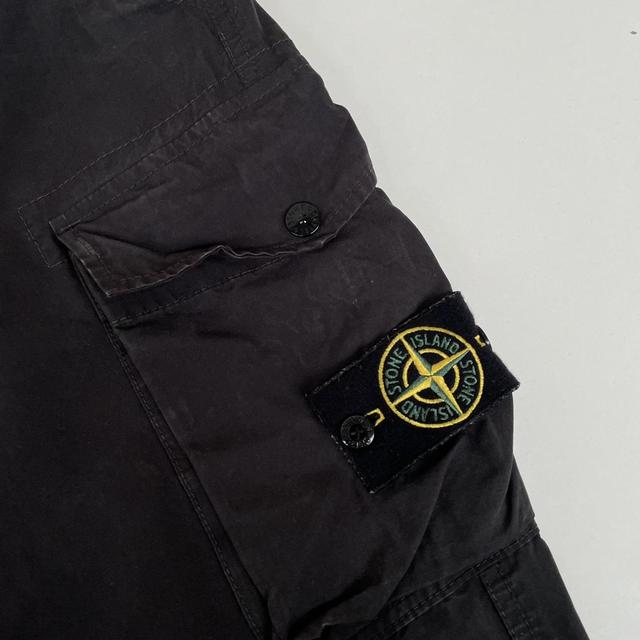 Stone Island SS 2020 Black Slim Fit Cargo Trousers