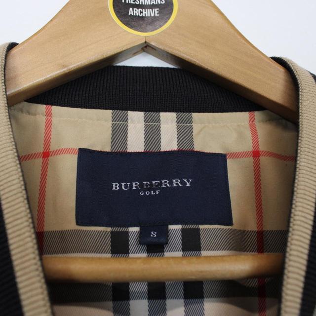 Burberry Golf Beige and Black Nova Check Pullover Jacket